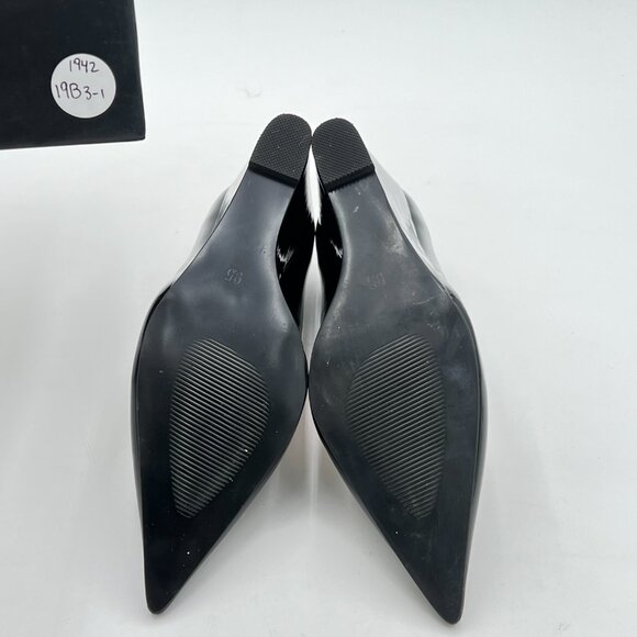 FOWT Women Fashion Closed Pointed Toe Pumps Solid Slip On High Heel Wedges Forma - Picture 7 of 8